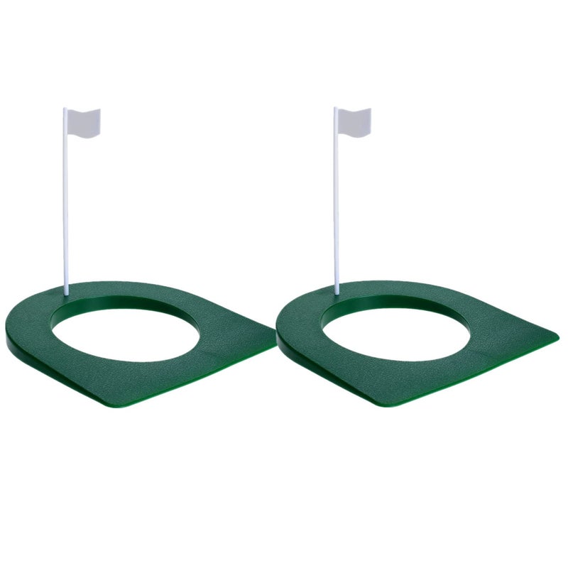 MUXSAM Golf Putting Cup with Flag, All-Direction Putt Cups, Indoor Little Putt Training Hole for Golfer Kids Game Men Women Outdoor Home Office Backyard Practice - Image 1